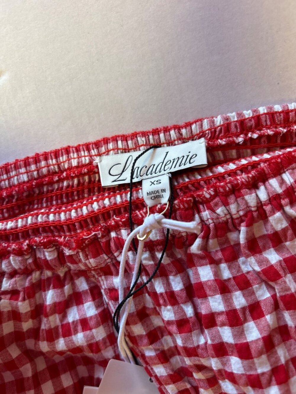 L’ACADEMIE Gwen Midi Dress Red & White Size XS NWT - Picture 7 of 9